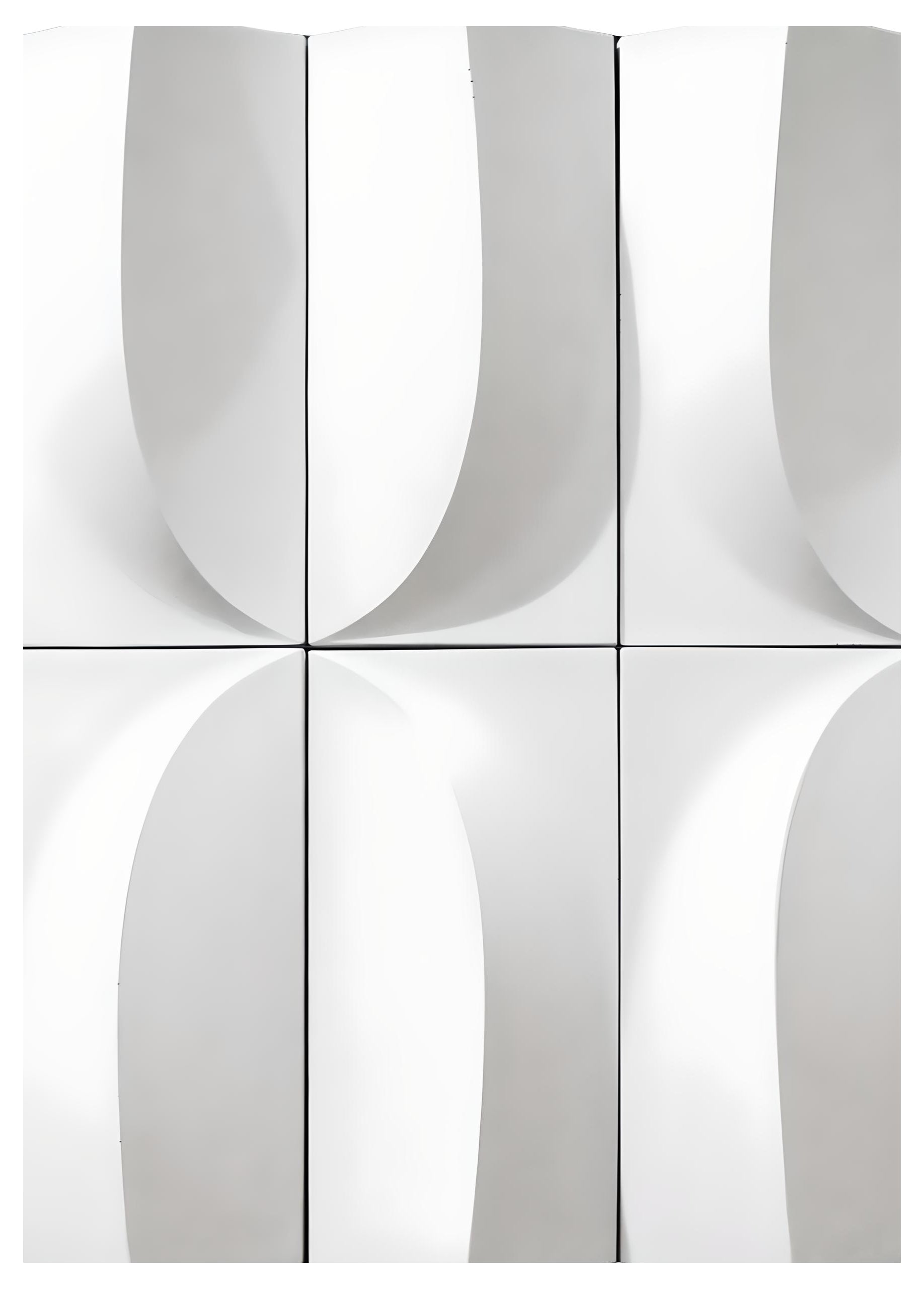 3D Cement Bricks - Sandglass White