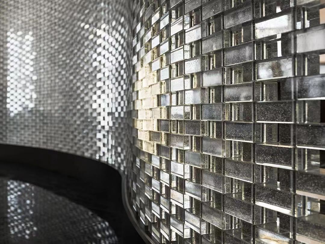 Glass Brick - Hot Melt brick, silver plated