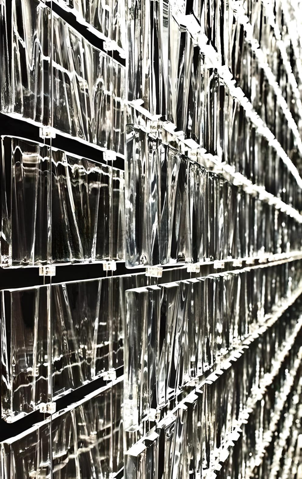 Glass Brick - Diamond hanging piece
