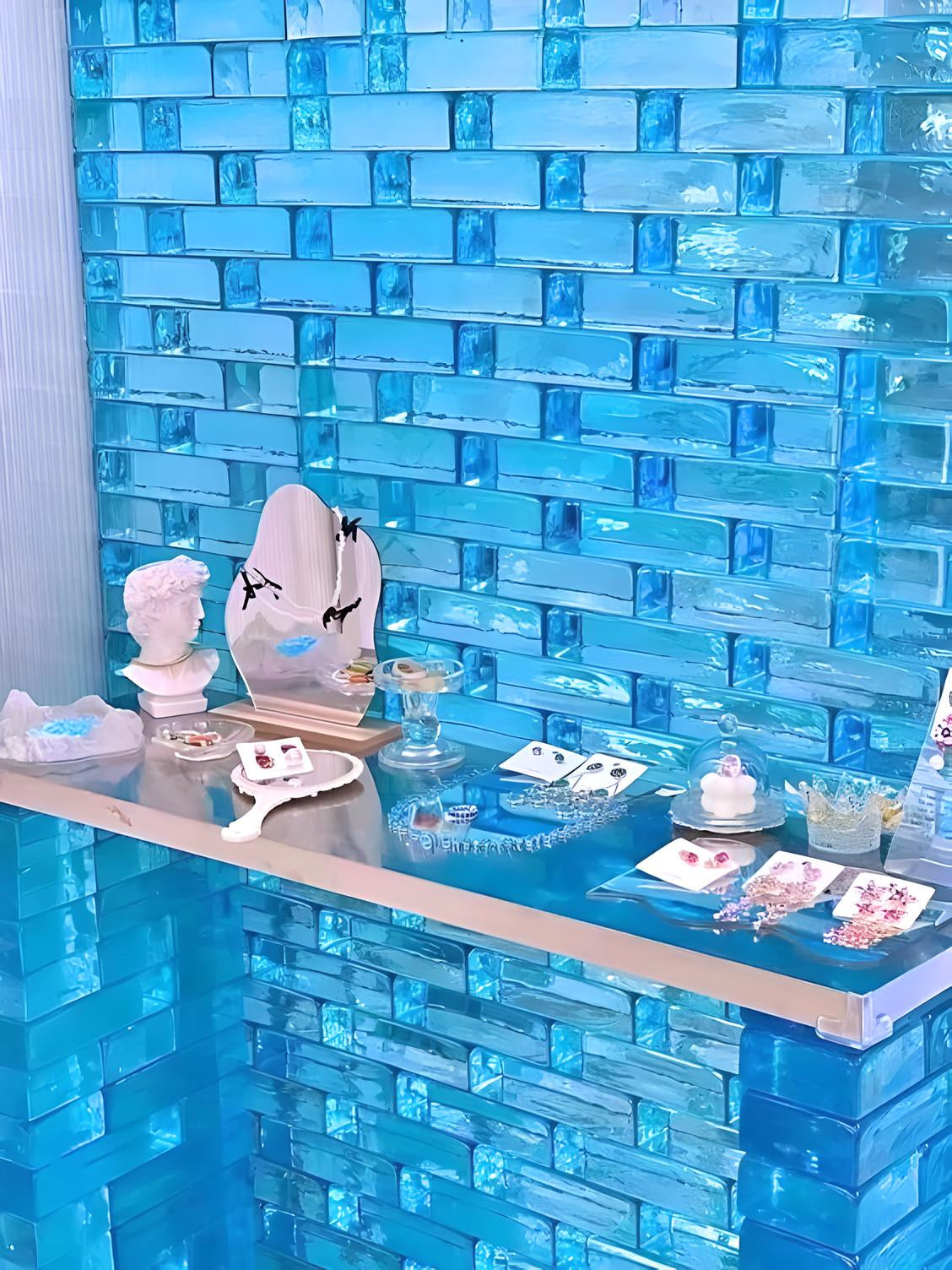 Glass Brick - Hot Melt brick, BLUE