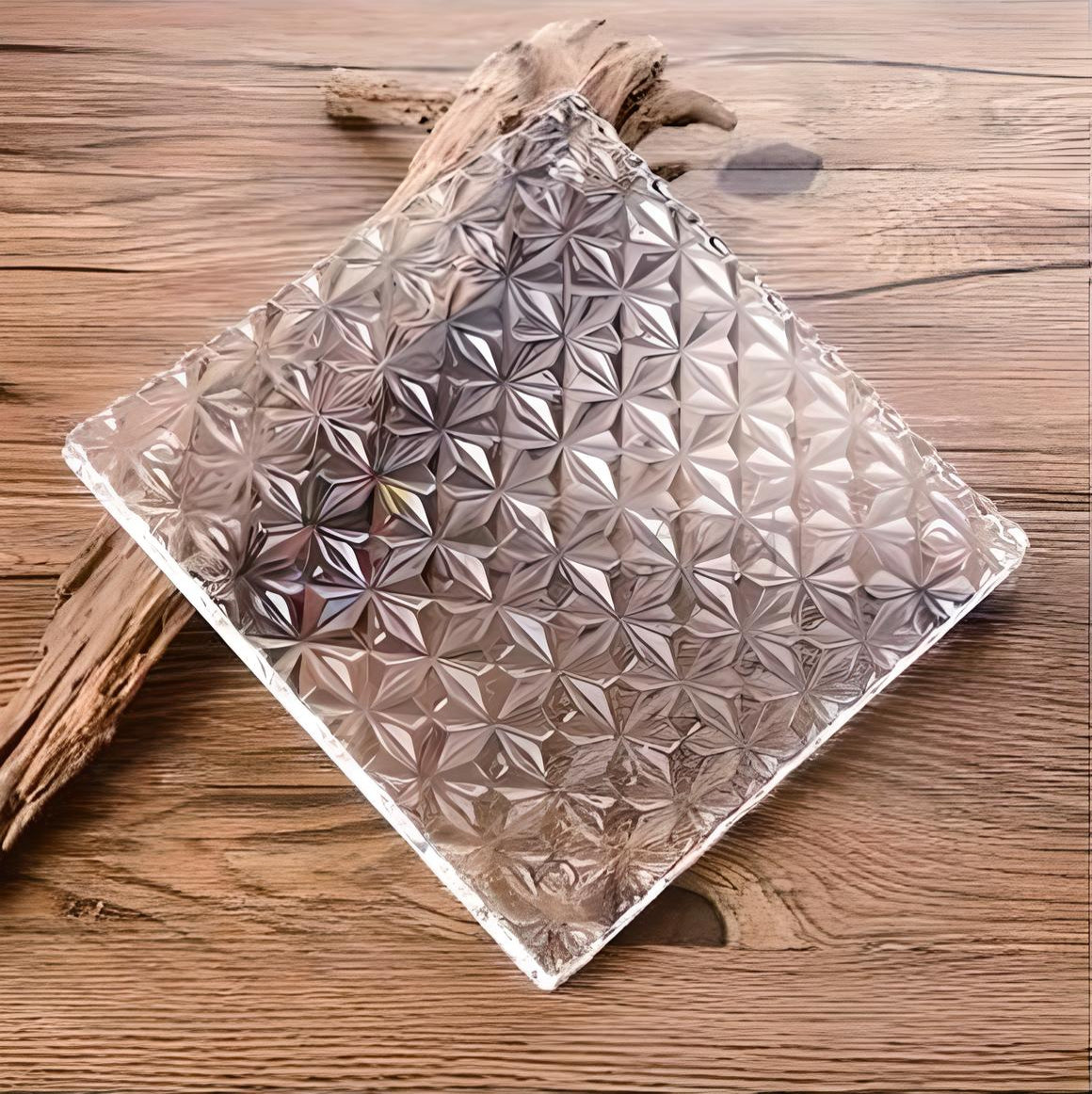 Glass Brick - Diamond hanging piece